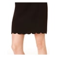 thumbnail image 3 of Maison Jules Women's Scallop Hem Above The Knee Pencil Wear To Work Skirt Black Size 2, 3 of 4