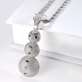 thumbnail image 2 of Collar con colgante de Gargantilla de circonio para mujeres Hombres Joyería de chapada en oro y platino de dieciocho Plata, 2 of 9
