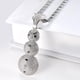 thumbnail image 2 of con colgante cristal, gargantilla de , cadena de , bisutería para mujeres, hombres, niños, regalos, 24 pulgad Plata, 2 of 9