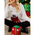 thumbnail image 5 of Camiseta de manga corta Irfora Suéter de Navidad para mujer, suéteres casuales de manga larga con cuello redondo de Navidad Irfora Camiseta de manga corta, 5 of 5