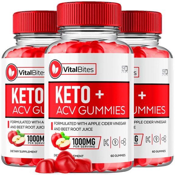Vital Bites Keto ACV Gummies Maximum Strength Weight Management Supplement 180 Gummies