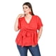 thumbnail image 1 of Blusa de encaje Roman Fashion /Tallas Extras, 5113 (Rojo) rojo 38, 1 of 5