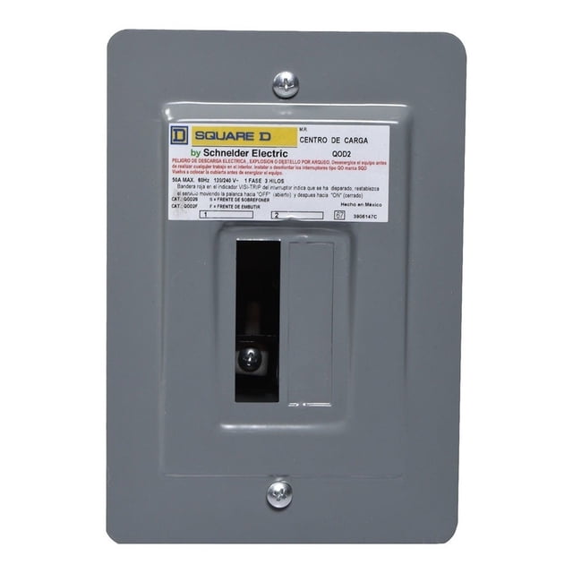 Centro de Carga Schneider QOD2F 50 A 1F 3H 2SP Nema 1