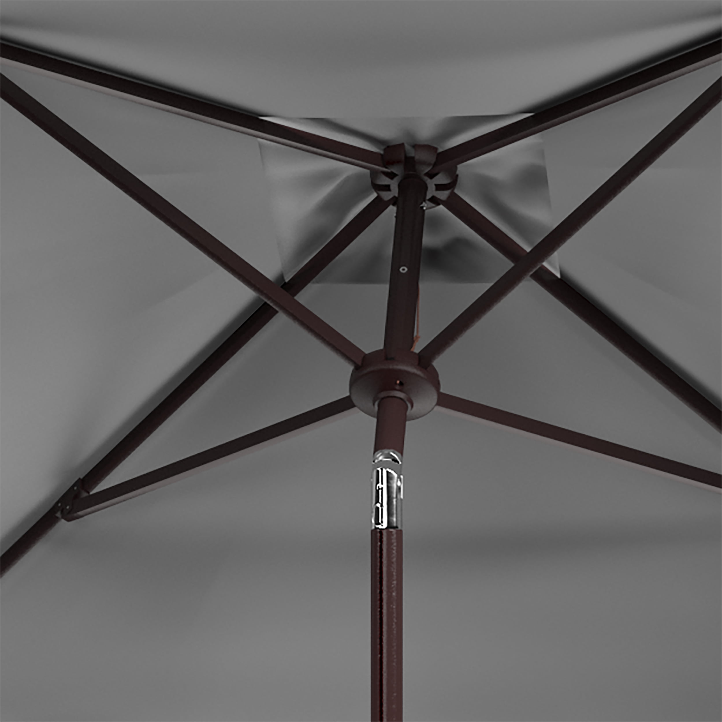 Safavieh Elegant Valance 103.54 in Solid Print Square Market Patio Umbrellas, UV Resistant