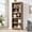 Brown-5-Tier 23.6"W, variant on 5-tiered farmhouse-style bookshelf with adjustable shelves, this floor-standing display and storage unit is suitable for living rooms and home offices, featuring a vintage finish