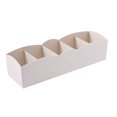 thumbnail image 2 of Diseño fresco Cajón de plástico Organizador Corbata Sujetador Calcetines Contenedor de almacenamiento Divisor multipropósito Cajas de Almacenamiento y organización del hogar blanco 6*26.5*8 cm Bearachild HA0024-01B, 2 of 6