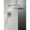 thumbnail image 2 of Delta Faucet Modern Raincan Square Single-Function Shower Valve Trim Kit Brushed Nickel, Shower Faucet Set, Rainfall Shower Head, SpotShield Stainless T14268-SP-PP (Valve Not Included), 2 of 5