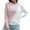 Pink, variant on Womens Fall Fashion 2022! QLEICOM Sweaters for Women, Women Casual Fashion Solid Hollow Out Pullover Long Sleeve Round-Neck Sweater On Clearance