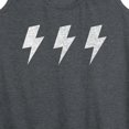 thumbnail image 3 of Instant Message - Row Of 3 Lightning Bolts - Women's Racerback Tank Top, 3 of 6