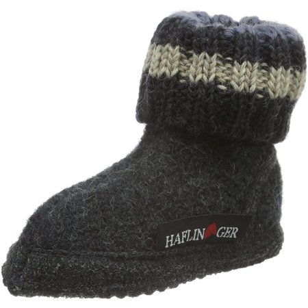 HAFLINGER Men's Alaska Low-Top Slippers - Wool Felt, Non-Slip Sole, Warm & Breathable