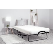 Milliard Diplomat Adjustable Size Modern Folding Bed with Memory Foam Mattress