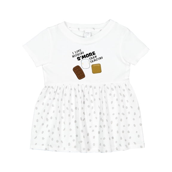 Inktastic I Love Nothing S'more Than Camping Girls Baby Dress