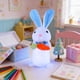 thumbnail image 5 of Yunuuuoa Easter Bunny Figurine with LED Light, Glowing Plush Rabbit Doll Decor, Holiday Home Desktop Tabletop Decoration for Easter Christmas Party Gift, 5 of 6