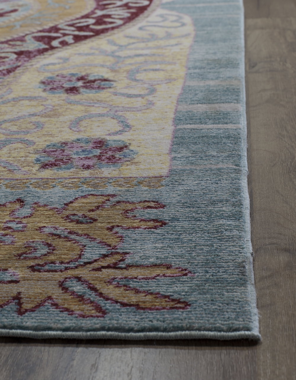 Rugs America Asteria Collection Ruby Red AI550A Transitional Floral Area Rug 8' x 10'