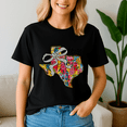 thumbnail image 2 of Girly Texas State Map Floral Coquette Bow 4Th Of July USA Shirt,Summer Beach Tee,Summer Vibes,Summer Girl,Hello Summer,Summer Vacation Tshirt, 2 of 5