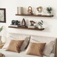 thumbnail image 2 of 36inch Floating Shelves Set of 2, Long Wood Wall Mounted Shelves for Wall Decor & Storage, Modern Floating Wall Shelves for Bedroom Bathroom Living Room, 2 of 6