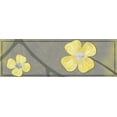 thumbnail image 2 of Gibbons, Lauren 32x13 Gold Ornate Wood Framed with Double Matting Museum Art Print Titled - Yellow Flowers 2, 2 of 4