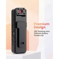 thumbnail image 4 of Ultra HD 2-in-1 Sports Video & Audio Recorder, 1080P Wearable Body Camera, 5H Record, IR Night Vision, Wide Angle, Clip-On Sports Recorder (1PC), 4 of 9