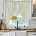 thumbnail image 6 of Sage Green Branches Swag Valances for Windows, Kitchen Window Curtains Over Sink, Vintage Art Farmhouse Window Treatment Curtains for Living Room/Bedroom Curtains 2 Panel Sets 36"x45", 6 of 8