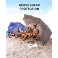 thumbnail image 2 of Paraguas Sport-Brella Premiere XL de 9 pies - Poste central resistente de 1.25" y barrena con mango giratorio - Protección solar UPF 50+ - Paneles laterales de privacidad, ventanas con cremallera y 2, 2 of 5