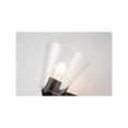 thumbnail image 2 of Lucas McKearn Alpha 1-light Metal Bath Vanity Light in Matte Black, 2 of 4