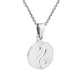 thumbnail image 4 of AeraVida Yin and Yang Achieving Balance Sterling Silver Unisex Pendant Chain Necklace, 4 of 6