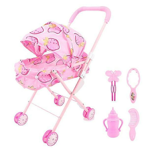 Dolls Stroller Model Baby Stroller Toy Simulation Stroller Toy Toddler Pretend Play Toy