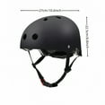 thumbnail image 7 of CONAVAS Skateboard Helmet Kids, Adjustable Skating Helmet,Breathable ABS Hard Shell Scooter Helmet for Multi-Sport Skateboarding Roller Skate BMX Boys Girls Ages 5-14 Children and Teens - Black - S, 7 of 7