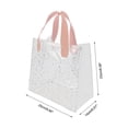thumbnail image 3 of Unique Bargains 1 Pc Reusable Gift Bag Durable Star Design Handle Gift Bag Pink, Transparent Large, 3 of 5