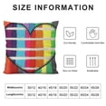 thumbnail image 5 of PHYHOO Progress Pride Rainbow Stripes Throw Pillow Covers, p.s. LGBTQ Community Transgender Bisexual Cushion Case for Sofa Couch, 5 of 5