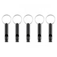 thumbnail image 5 of BESTSKY 100 Pack Aluminum Whistle, Sports Whistle, Emergency Survival Whistles with Key Chain, Black Emergency Whistle Survival Loud, 5 of 7