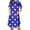 Z1-Dark Blue-womens nightgowns sleepshirts, variant on Wiyuqeen Maternity Nightgowns for Women Polka Dot Print Knee Length Dress Sleepwear Short Sleeve Side Zipper Loose Loungewear