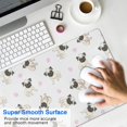 thumbnail image 4 of Long Mouse Pads for Desk,Pug and Footprints Desk Mats on Top Of Desks, Desk Mouse Pad Extra Large with 3mm Non-Slip Base and Stitched Edge for Gaming,Office,Work,Home 31.5"x15.7", 4 of 6