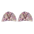 thumbnail image 2 of Ounissouiy Gorros de baño para el cabello con estampado de flores, gorro elástico reutilizable impermeable para mujeres y niñas, suministros de peluquero flor rural 2piezas Ounissouiy CBP389153, 2 of 6