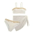 thumbnail image 3 of Hessimy Girls Beach Sport UPF 50+ Tankini Two Piece Swimsuit（White,8-9 Years), 3 of 9