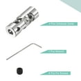 thumbnail image 4 of Uxcell 4mm to 4mm Rotatable Universal Joint Shaft Coupling L23 x D9 with Wrench Steel 4 Pack, 4 of 7