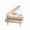 Beige, variant on Wireless Piano Audio Hub with Integrated Night Light and Rotating Ornament, Portable Desktop Sound Driver with High-Density ABS Build, Type-C Powered Personal Wellness Station
