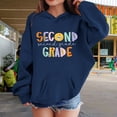 thumbnail image 2 of Ruyang Kids Girls 2nd Grade Back to School Hoodies Boys Preppy First Day of School Sweatshirts Soft Cute Pullover Hoodie, 2 of 7