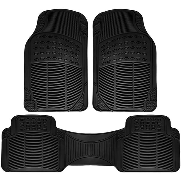 Download OxGord Car Floor Mats Premium RIDGED Rubber Heavy Duty Full Set Universal Fit (3 Piece ...