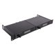 thumbnail image 2 of Rackmount Rack Metal Frame for Wireless Microphone System Wireless Ear Return Bracket Rack Black, 2 of 5