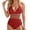 A-Wine294, variant on One Piece Swimsuit Women Halter V Neck Swimwear Sexy Mesh Sheer Patchwork Full Coverage Bathing Suit Comfy Beachwear
