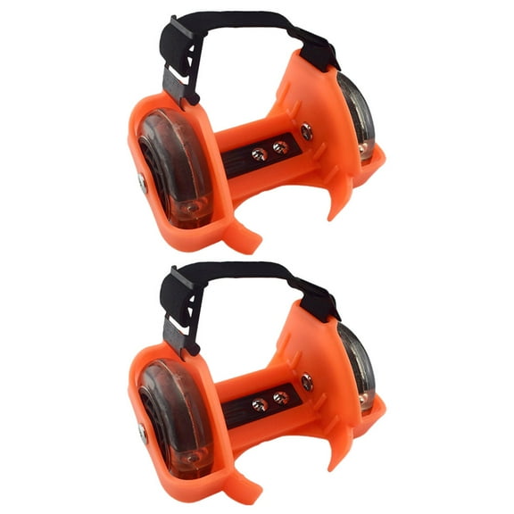 NICEXMAS Roller Skate Attachment for Shoes Roller Shoes Orange PVC 1 Pair