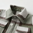 thumbnail image 4 of Huesdet Toddler Baby Boys Girls Plaid Jacket Long Sleeve Button Up Flannel Shirts Kids Outfits Fall Winter Clothes(AG,3-6 Months), 4 of 7