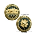 thumbnail image 3 of Iron Commemorative Coin, Good Luck Souvenir With Relief Craftsmanship, for Desktop Decoration, Gold, 3 of 6