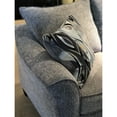 thumbnail image 6 of Gray Textured Fabric - Platinum Model Overstuffed Cushions High Foam Seat Flared Plastic Legs Made Easy To Assemble In Upholstery Design Comfortable Slightly -colored Graceful And Assembly, 6 of 6