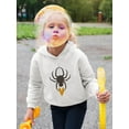 thumbnail image 2 of Funny Cute Spider W Heart Hoodie Toddler -Image by Shutterstock,  5 Toddler, 2 of 4