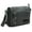 Black, variant on Full Grain Leather Messenger Bag Asymmetrical L14.BLK
