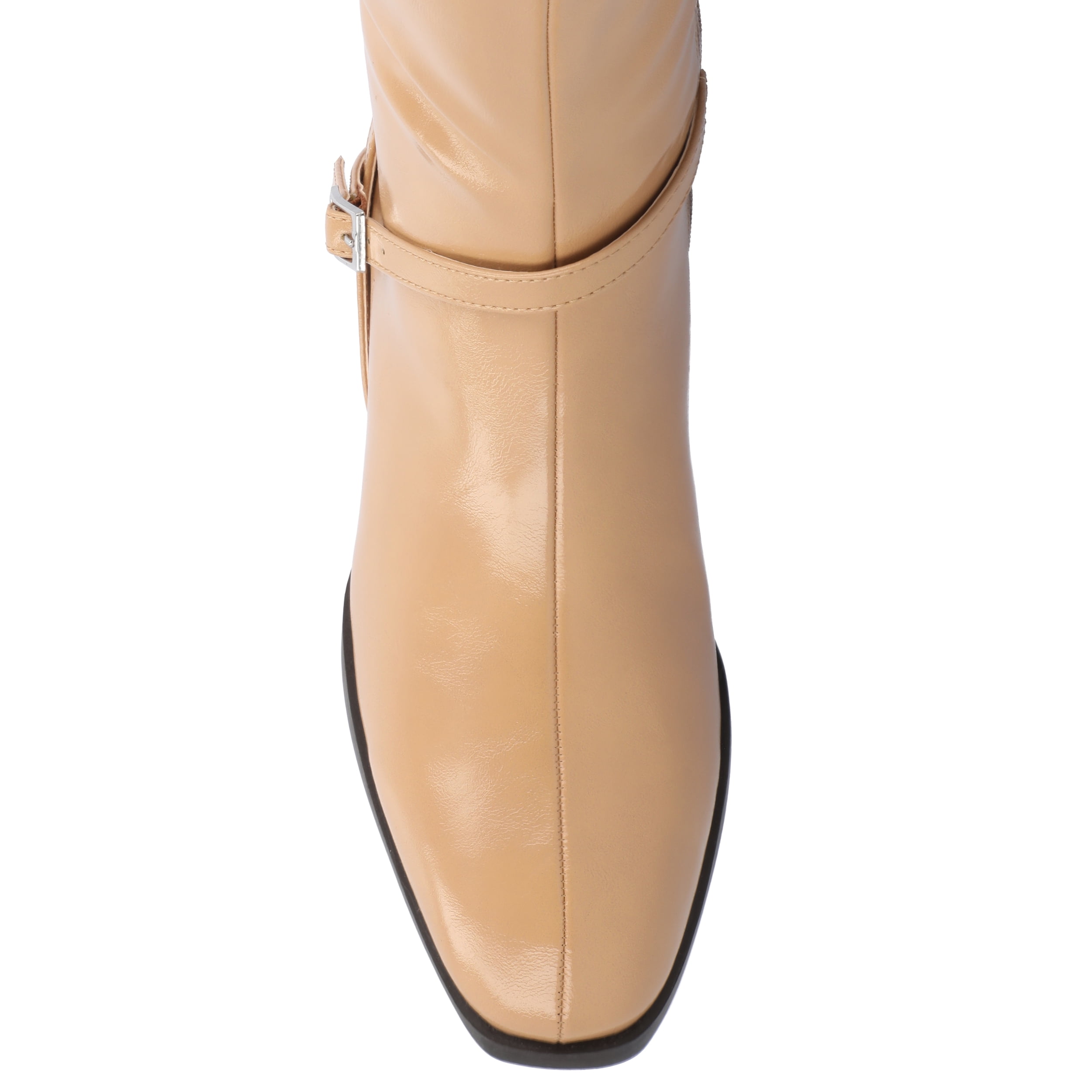 Journee Womens Rhianah Stacked Block Heel Square Toe Boots