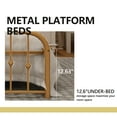 thumbnail image 5 of alazyhome Gold Platform Metal Bed Frame, Suitable All Ages, Full, 5 of 6