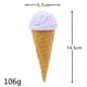 thumbnail image 1 of Modelo de helado de bebida fría de simulación de PVC, punta de piel crujiente, cono de huevo, cono de helado falso, accesorios decorativos de postre, 1 of 6